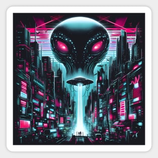Neon Overlord: The City’s Silent Watcher Magnet